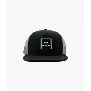Black Structured Snapback Cap — IT Blacksmiths (Six-panel black cotton snapback with flat brim and embroidered logo on the front. Adjustable plastic snap closure.)