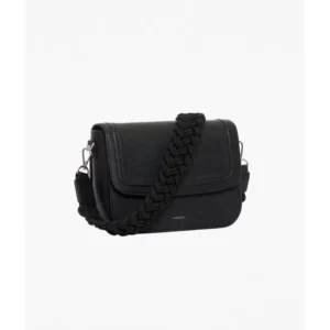 Matte Black Nylon Crossbody Bag — IT Blacksmiths (Lightweight matte black ripstop nylon crossbody with water-repellent finish and magnetic flap closure.)