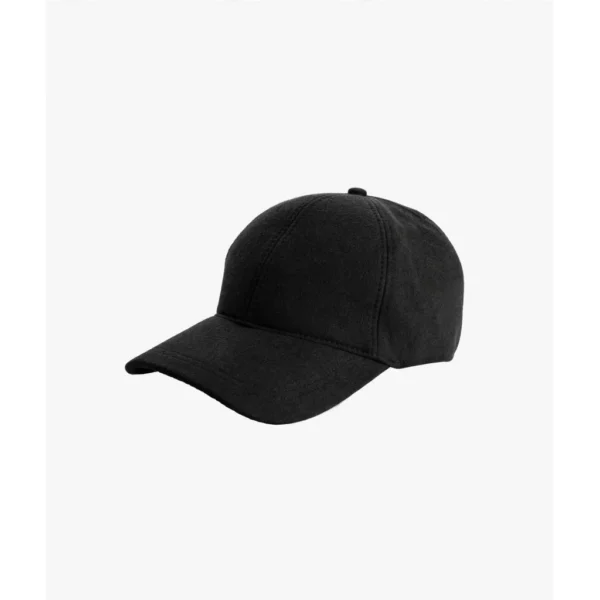 Matte Black Wool Cadet Cap — IT Blacksmiths (Matte black wool cadet / military cap with stiff peak and leather strap closure.)