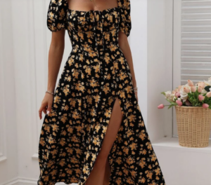 067e9a58-3310-419a-b845-3c960aef35a5 Full Floral Floor-length Holiday Beach Dress For Women
