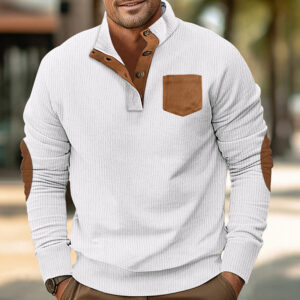 0e946980-dd06-4ce0-8bce-721d9d9b0a79.jpg Patch Pocket Jacket Stand Collar Long Sleeve Corduroy Multicolor Hoodie