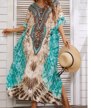 1562a696-fb92-4231-92d9-668a14bf7c68 Women's Printed Plus Size Dress