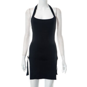 1a123a52-c2c0-4e2f-a530-fb91a787b5a5 Backless Hollow-out Halter Women's Tight Dress