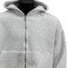 Back Schoolbag Design Men's Coat Flower Gray