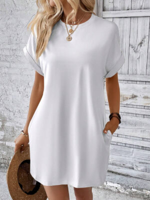 Solid Color Dress For Women