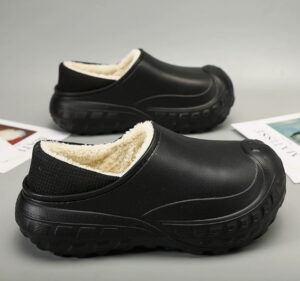 Winter Fleece-lined Warm And Anti-slip Men's Home Cotton Shoes