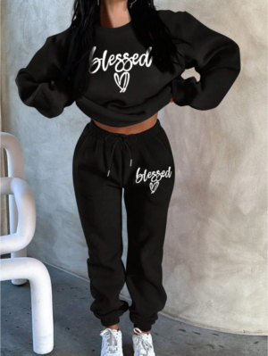500ae7f6-da6d-472d-9cd4-593dbfc24fa4 Hoodie Two-Piece Fashion Warm Plus Fleece Round Neck Sweatshirt