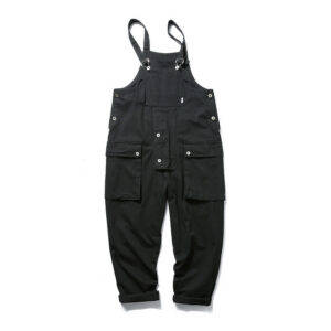 Retro wide-leg straight sling work pants