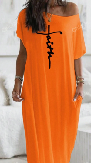 635c6547-077f-4619-bfc8-d8b0b2fef16e Letter Printed Super Loose Casual Maxi Dress