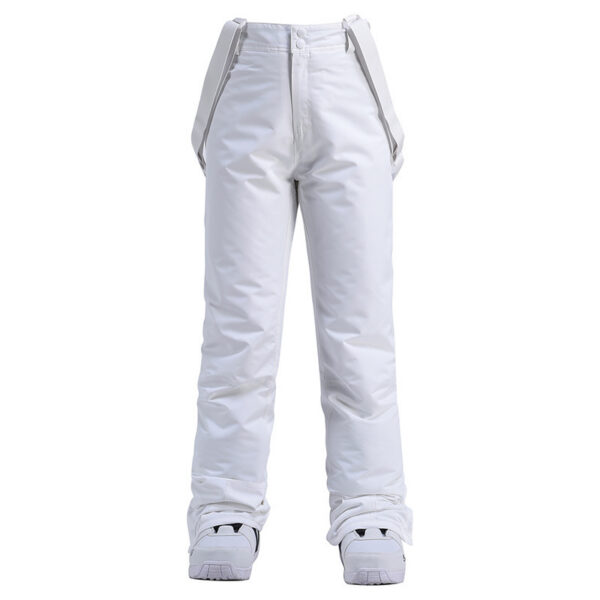 Men's Windproof Waterproof Detachable Elastic Waist Thick Thermal Cotton Pants