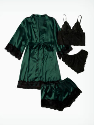 7630d464-21a5-4a48-9006-766f31bbe46e Artificial Silk Plus Size European And American Nightgown