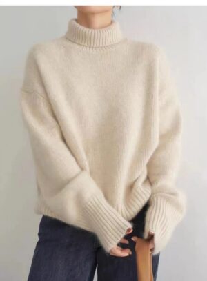 840fa6f7-0196-479d-84a1-92835681897b Women's Turtleneck Autumn And Winter Thickening Inner Wear Base Cashmere Sweater Sweater