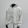 Back Schoolbag Design Men's Coat Flower Gray
