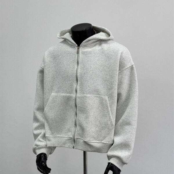 Back Schoolbag Design Men's Coat Flower Gray