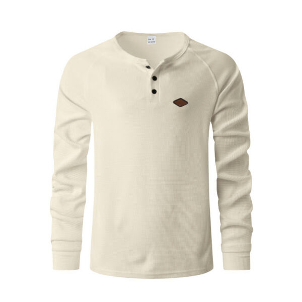 b263a36e-66af-4206-8247-1110bca3e84b.jpg Waffle Buckle Quick-drying Raglan Henry Long Sleeve
