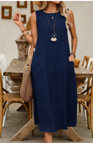 Elegant Polyester Women'S Dress