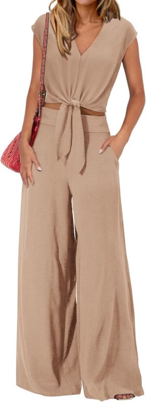d0e5dd4e-8d15-41a2-82ef-6bf1946cd6e2 High Waist Slim-fit Wide-legged Pants Suit